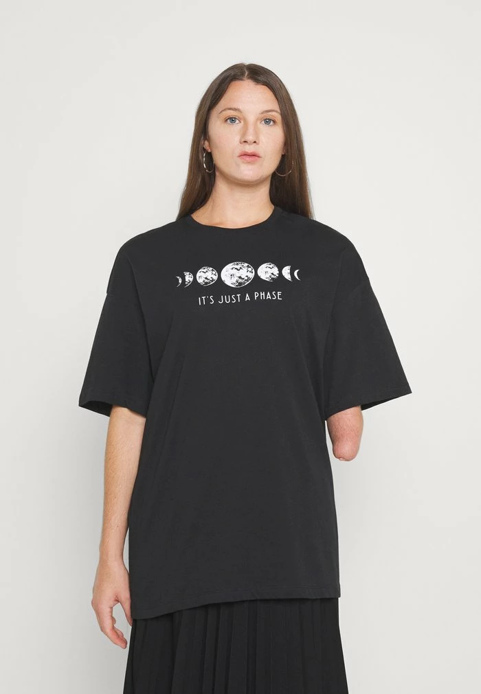 Even&Odd Print T-shirt - Black 5 Even&Odd Print T-shirt - Black - Image 3