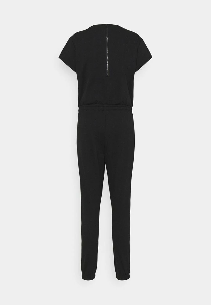 Even&Odd Short Sleeves Sweat Loung Jumpsuit - Jumpsuit - Black 4 Even&Odd Short Sleeves Sweat Loung Jumpsuit - Jumpsuit - Black - Image 2