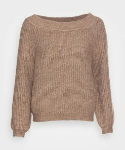 Even&Odd OFF SHOULDER JUMPER - Jumper - Mottled Beige -Even&Odd Sales Store 2c8cf2a5de45473094ce63208290b450