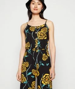 Even&Odd Jumpsuit - Black/multi-coloured -Even&Odd Sales Store 2e976eed0ddb4ccd85f4d515d9c3a4f9