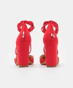 Even&Odd Lace-up Heels - Red -Even&Odd Sales Store 2eb4c0d0bbf54fa5bf656692cd6d17d0