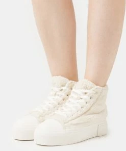 Even&Odd WINTER SNEAKER - High-top Trainers - Off-white