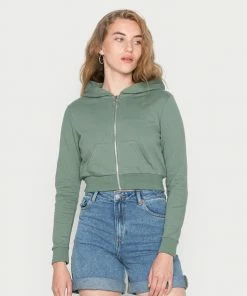 Even&Odd Zip-up Sweatshirt - Dark Green