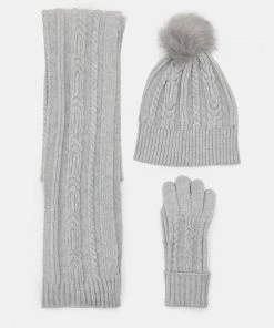 Even&Odd SET - Scarf - Grey