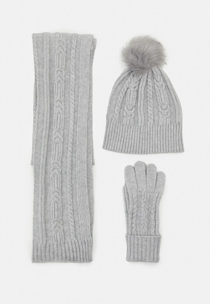 Even&Odd SET - Scarf - Grey 3 Even&Odd SET - Scarf - Grey