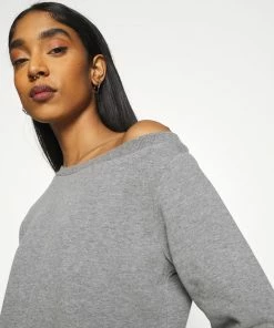 Even&Odd Off Shoulder&Jogger Set - Sweatshirt - Mottled Grey -Even&Odd Sales Store 321e939097004e74b3d1bf197dc85013