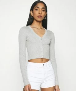 Even&Odd Cardigan - Mottled Light Grey