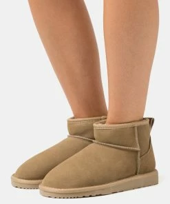 Even&Odd LEATHER - Ankle Boots - Khaki