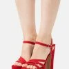 Even&Odd High Heeled Sandals - Red 1 Even&Odd High Heeled Sandals - Red -Even&Odd Sales Store 3412923c081d44878615e81686fda471
