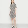 Even&Odd Shirt Dress - Black/white -Even&Odd Sales Store 351006b94332408f96bc4b36f38dd983