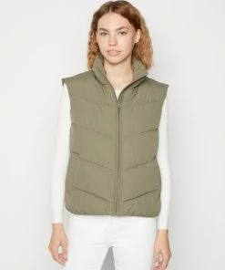 Even&Odd Waistcoat - Khaki