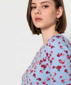 Even&Odd Jersey Dress - Light Blue/multi Coloured -Even&Odd Sales Store 361303ecc4e04790a9f71f9f0da9fbf2