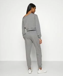 Even&Odd Off Shoulder&Jogger Set - Sweatshirt - Mottled Grey -Even&Odd Sales Store 36c41b8f7f2d4d87a7288a52efe8a6bf