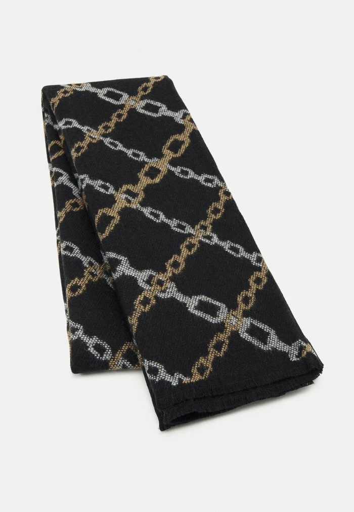 Even&Odd Scarf - Black /camel /off-white 3 Even&Odd Scarf - Black /camel /off-white