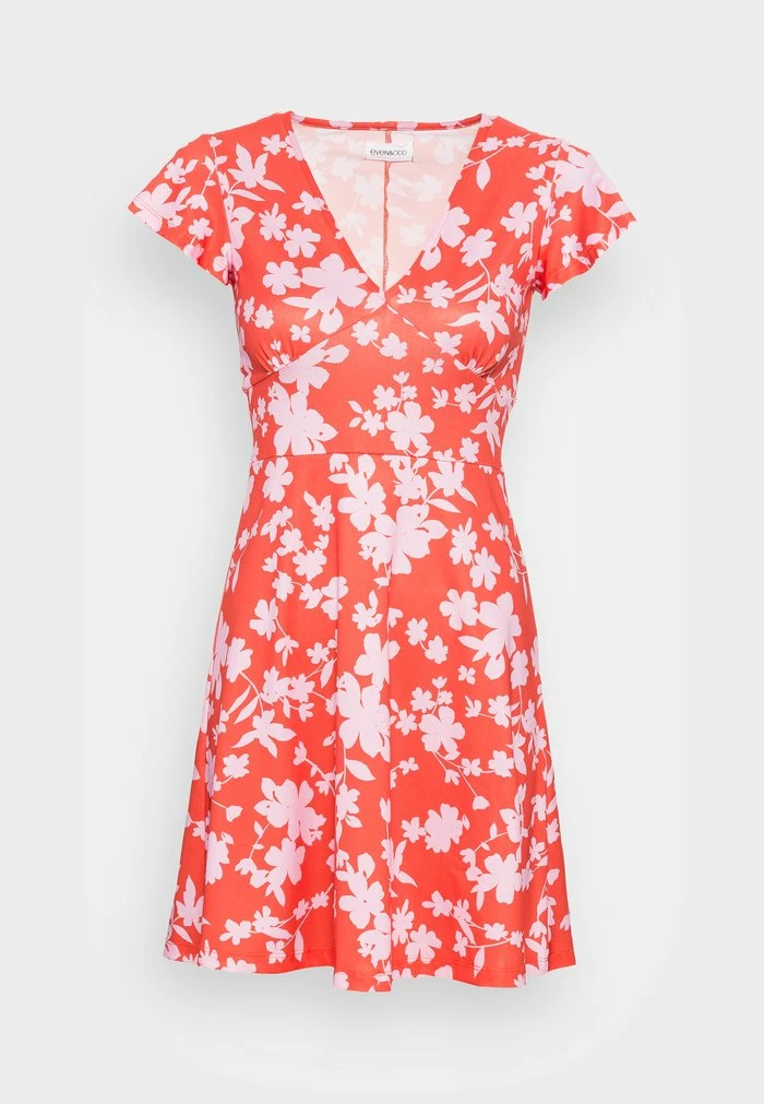 Even&Odd Jersey Dress - Red/pink 6 Even&Odd Jersey Dress - Red/pink - Image 4