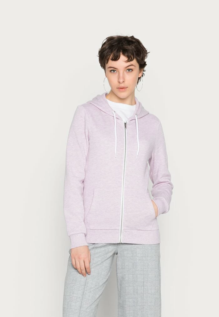 Even&Odd Zip-up Sweatshirt - Mottled Lilac 3 Even&Odd Zip-up Sweatshirt - Mottled Lilac