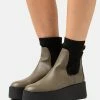 Even&Odd Platform Ankle Boots - Khaki -Even&Odd Sales Store 391369bd8e314171a674b10ae2a3554b