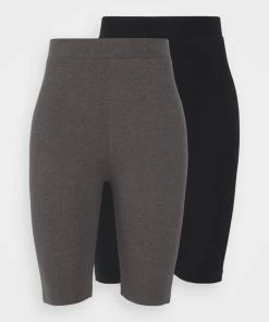 Even&Odd 2 PACK - Shorts - Black/mottled Dark Grey -Even&Odd Sales Store 391f0bca96174feb9c58a4acfc9e61b8