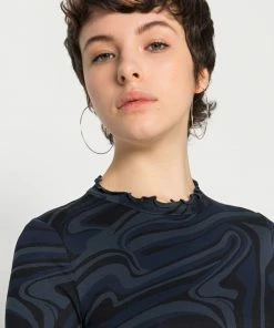 Even&Odd 2 PACK - Long Sleeved Top - Dark Blue/white -Even&Odd Sales Store 395455ec31214bf0b01eb28562e555d4