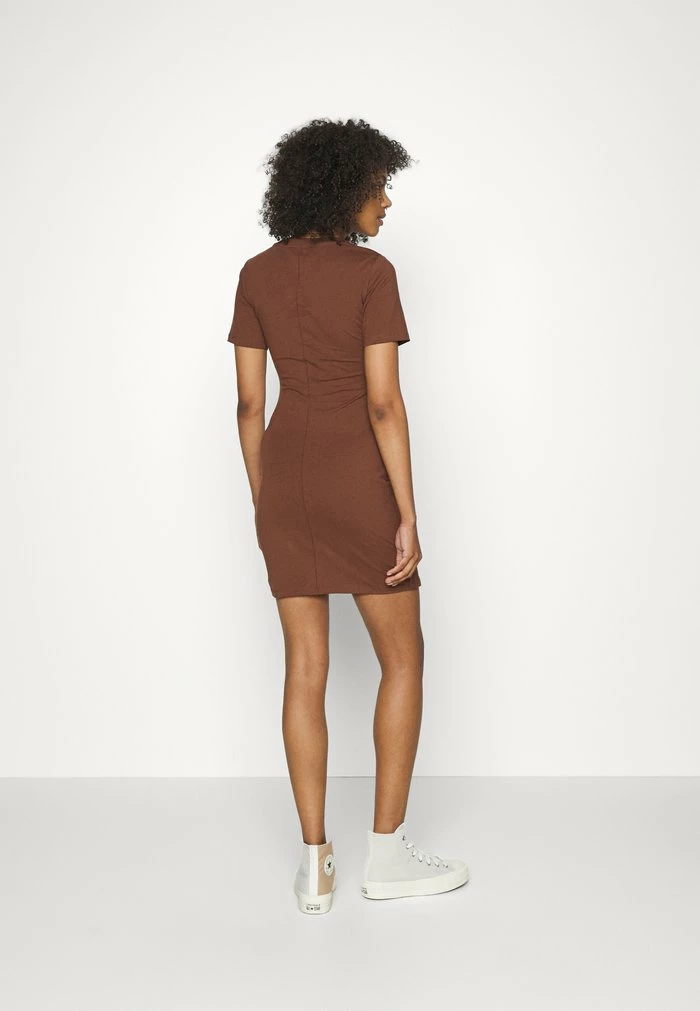 Even&Odd Jersey Dress - Brown 5 Even&Odd Jersey Dress - Brown - Image 3