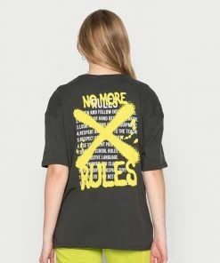 Even&Odd Print T-shirt - Anthracite