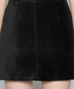 Even&Odd MINI CORDUROY HIGH ELASTIC WAIST SKIRT - Mini Skirt - Black -Even&Odd Sales Store 3a8921ca4c4f43d4832e8837a4ca8b70