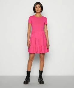 Even&Odd 2ER PACK - Jersey Dress - Black/pink -Even&Odd Sales Store 3ab93b5dc5b04be7b6dfb6760a4b86b6