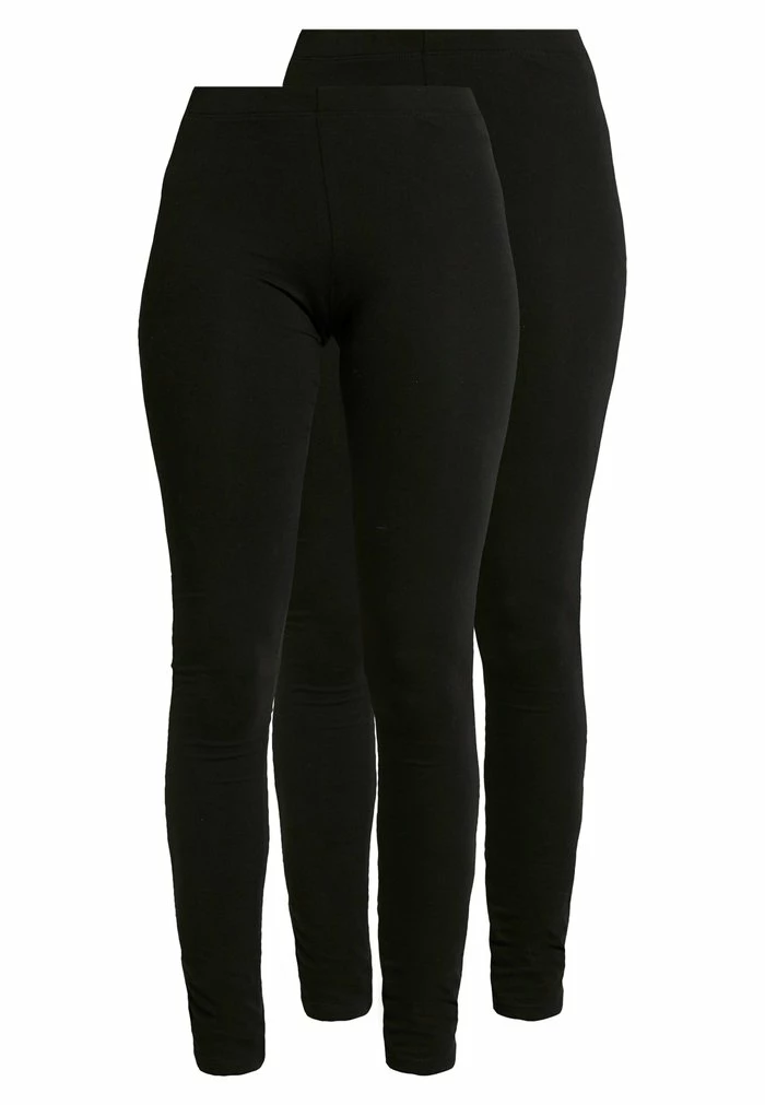 Even&Odd 2 PACK - Leggings - Trousers - Black 6 Even&Odd 2 PACK - Leggings - Trousers - Black - Image 4