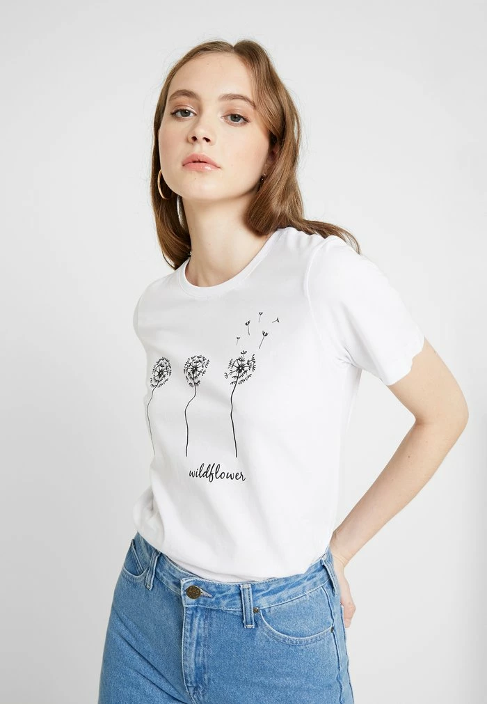 Even&Odd Print T-shirt - White 3 Even&Odd Print T-shirt - White