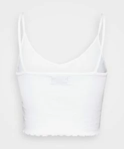 Even&Odd STRAPPY LETTUCE CROP 3 PACK - Top - White/beige/brown -Even&Odd Sales Store 3cac3fcf50ee4ab1a49e882778e63ff0