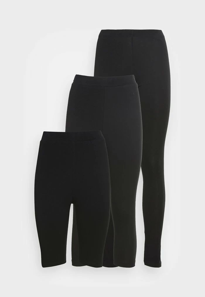 Even&Odd 3 PACK - Leggings - Trousers - Black 8 Even&Odd 3 PACK - Leggings - Trousers - Black - Image 6