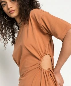 Even&Odd Jersey Dress - Brown -Even&Odd Sales Store 3cf4e4fbab514f1380a1690703d7e29c