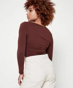 Even&Odd Long Sleeved Top - Brown -Even&Odd Sales Store 40387a73e98145a7ac3f8bba46afd402