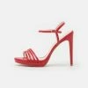 Even&Odd LEATHER - High Heeled Sandals - Red