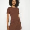 Even&Odd Jersey Dress - Brown -Even&Odd Sales Store 4101a445c1914d079652a63bd1afc764