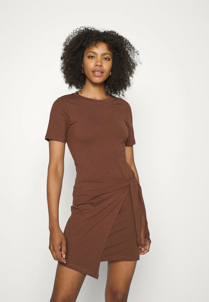 Even&Odd Jersey Dress - Brown 3 Even&Odd Jersey Dress - Brown