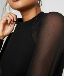 Even&Odd BODYSUIT - Long Sleeved Top - Black -Even&Odd Sales Store 42285a65c11f48d09169fddb7fb2338e