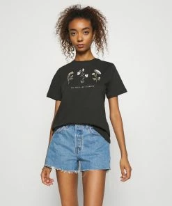 Even&Odd Print T-shirt - Anthracite