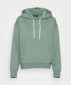 Even&Odd OVERSIZED HOODIE CONTRAST CORD - Hoodie - Dark Green -Even&Odd Sales Store 4296cc71a6694bf7ad9e6edfc8b388a3