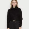 Even&Odd CROPPED LOOSE TURTLENECK - Jumper - Black -Even&Odd Sales Store 434062d667ec4d40a36a5e2d70e385bb