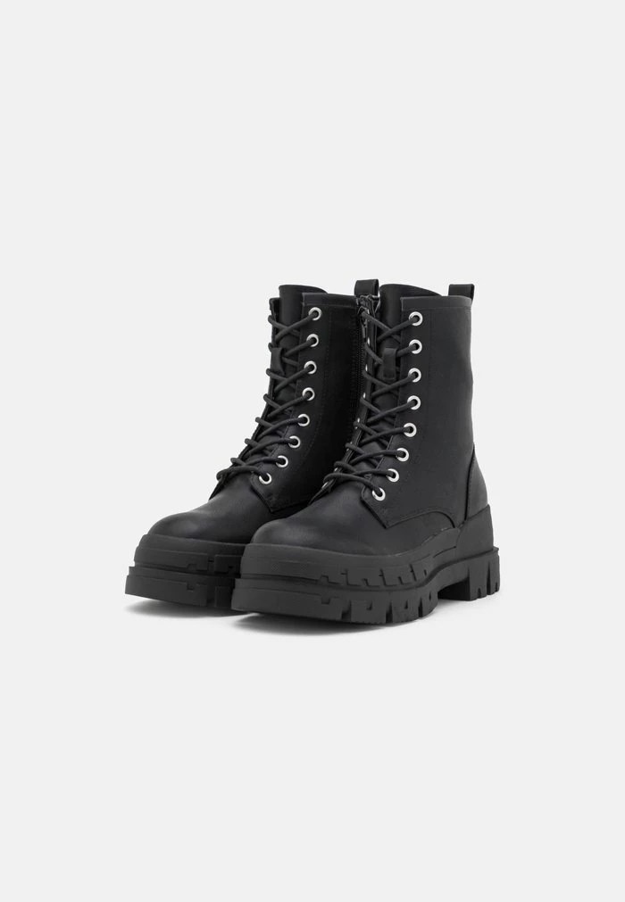 Even&Odd Lace-up Ankle Boots - Black 5 Even&Odd Lace-up Ankle Boots - Black - Image 3
