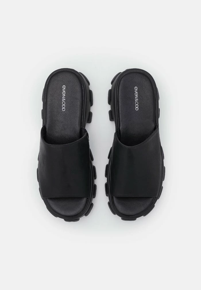 Even&Odd Heeled Mules - Black 8 Even&Odd Heeled Mules - Black - Image 6