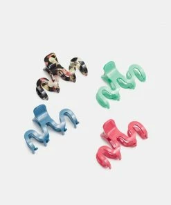 Even&Odd 4 PACK - Hair Styling Accessory - Brown/pink /blue