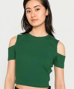 Even&Odd Basic T-shirt - Dark Green -Even&Odd Sales Store 46c9ab2ab40b4ebcbcc3111e5cbf05f9