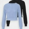 Even&Odd 2 PACK - Jumper - Black/light Blue -Even&Odd Sales Store 46ea446af7b647149a560ccef75796d1