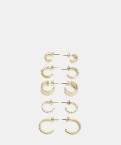 Even&Odd 7 PACK - Earrings - Gold-coloured