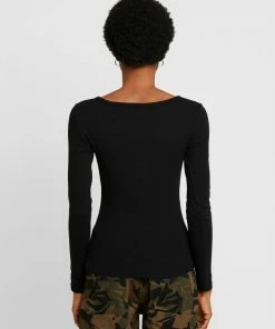 Even&Odd Long Sleeved Top - Black -Even&Odd Sales Store 476b4941548441d0a746ad916bd276e2
