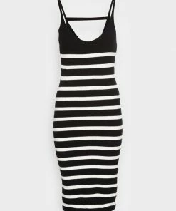 Even&Odd Jumper Dress - Black/white -Even&Odd Sales Store 476e9a8d57614a7b968d0abc239e12a1
