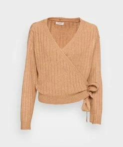 Even&Odd WRAPPED CARDIGAN - Cardigan - Sand -Even&Odd Sales Store 49add64bd1b046c3910725a1dbf0e787