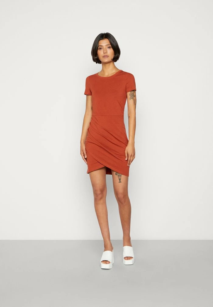 Even&Odd Jersey Dress - Brown 3 Even&Odd Jersey Dress - Brown